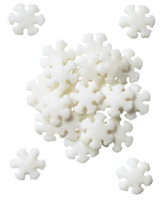 White Snowflake Edible Sugar Quin Sprinkles Cake Decorations – Bling Your  Cake